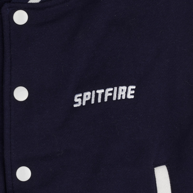 kids spitfire letterman varsity jacket text detail image